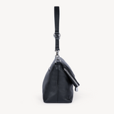 Alba: Black Leather Handbag