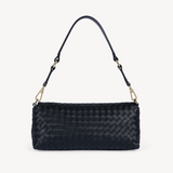 Elena: Black Leather Handbag