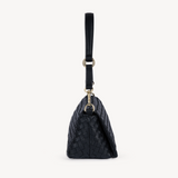 Elena: Black Leather Handbag