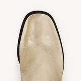 Idaho: Gold Leather Chelsea Boots