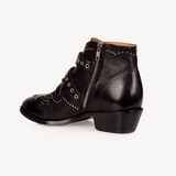 Starlight: Black Leather Ankle Boots