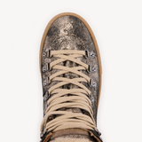 Camino: Vintage Gold Suede and Shearling Boots