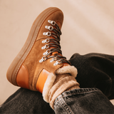 Camino: Tan Suede And Shearling Boots