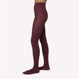 Olivia Tights: Burgundy