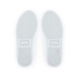 Sadie: White & Neon Pink Platform Trainers