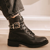 Cora: Black Leather Ankle Boots - Coming Soon