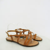 Athena: Tan Leather Sandals - Sample Sale - Multiple Sizes - Unworn