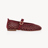 Lottie Mary Jane: Burgundy Suede