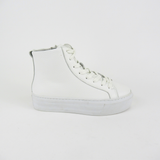 Sadie High Top: White - Sample Sale - Size 36
