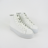 Sadie High Top: White - Sample Sale - Size 36