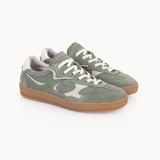 Panello Trainers: Sage Green Suede