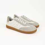 Isla (Seconds): Off White, Silver & Gold Leather & Suede Trainers