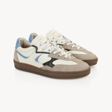 Panello Trainers: Off White, Blue & Brown - Pre-Order (Dispatch w/c 17/08/26)