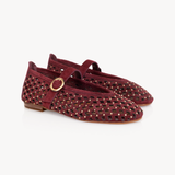 Lottie Mary Jane: Burgundy Suede