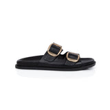 Talia: Black Two Bar Sandals