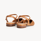 Loulou Pointed Flats: Tan Leather