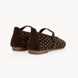Lottie Mary Jane: Chocolate Brown Suede