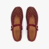Lottie Mary Jane: Burgundy Suede