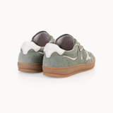 Panello Trainers: Sage Green Suede