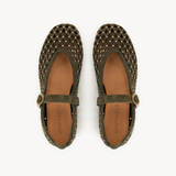 Lottie Mary Jane: Olive Suede