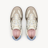 Panello Trainers: Off White, Blue & Brown - Pre-Order (Dispatch w/c 17/08/26)