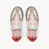 Panello Trainers: Off White, Red & Pink - Pre-Order (Dispatch w/c 17/08/26)