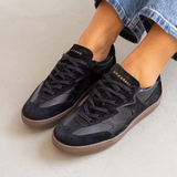 Panello Trainers: Black Suede