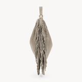 Alessia Fringe Bag: Stone Suede