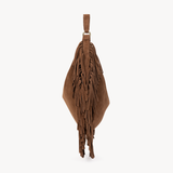 Alessia Fringe Bag: Chocolate Brown Suede