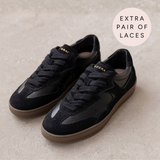 Panello Trainers: Black Suede