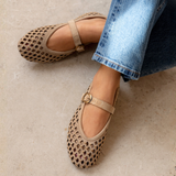 Lottie Mary Jane: Sand Suede