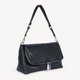 Alba: Black Leather Handbag