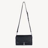 Alba: Black Leather Handbag