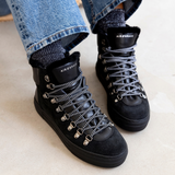 Camino Shearling Boots: Black Suede - Pre-order (Dispatch w/c 05/10/26)