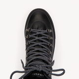 Camino: Black Leather And Shearling Boots