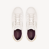 Cru Signature: Off White, Silver & Gold Trainers
