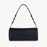 Elena: Black Leather Handbag