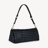 Elena: Black Leather Handbag