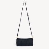 Elena: Black Leather Handbag