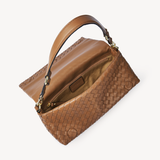 Elena: Light Brown Leather Handbag