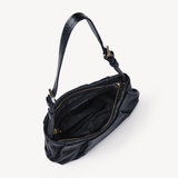 Isola: Black Leather Handbag