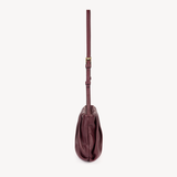Isola: Burgundy Leather Handbag