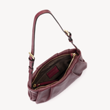 Isola: Burgundy Leather Handbag