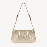 Isola: Gold Leather Handbag