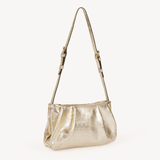 Isola: Gold Leather Handbag