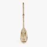 Isola: Gold Leather Handbag
