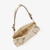 Isola: Gold Leather Handbag