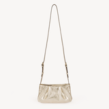 Isola: Gold Leather Handbag