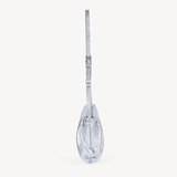 Isola: Silver Leather Handbag