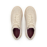 Isla: Beige Leather & Suede Trainers